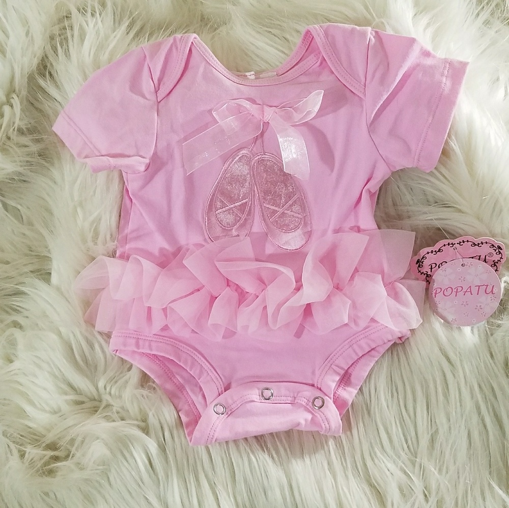 New Popatu Baby Ballet Tutu Bodysuit